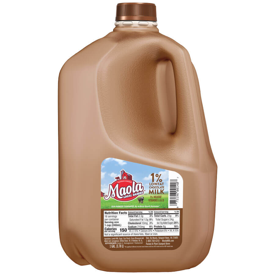 1% lowfat chocolate milk | products | maola