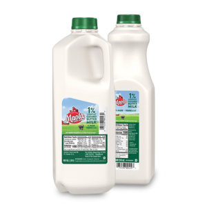 Maola 1% Lowfat Cultured Buttermilk is available in quart and 1/2 gallon sizes.