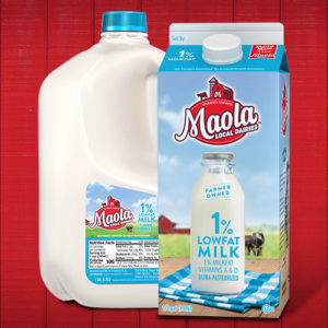 Maola 1% Lowfat Milk and Ultra-Pasteurized 1% Lowfat Milk