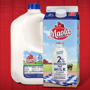 Maola 2% Reduced Fat Milk and Ultra-Pasteurized 2% Reduced Fat Milk
