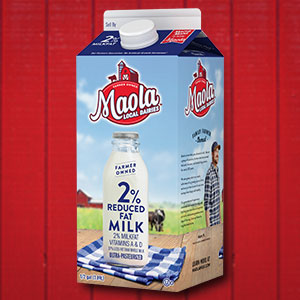 Maola Ultra-Pasteurized 2% Reduced Fat Milk