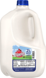 Maola 2% Reduced Fat Milk is available in gallon size.