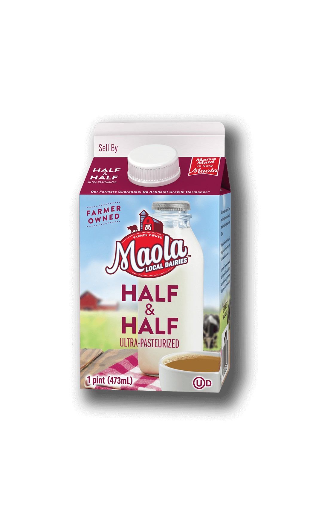 Maola Ultra Pasteurized Half and Half Pint
