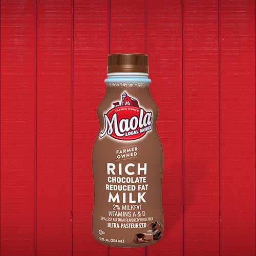 Maola Milk | 2 Percent Rich Chocolate Reduced Fat Milk